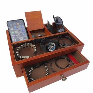 Men's Wood Jewelry Valet